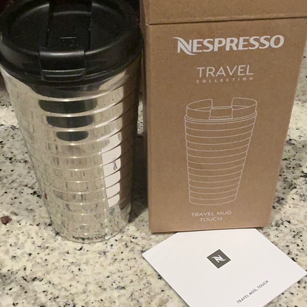 Nespresso Touch Travel Mug Silver BRAND NEW - Picture 3 of 3